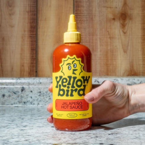 Yellowbird Jalapeno Hot Sauce - Red Jalapeno Peppers, Carrots, Onions, Garlic - 19.6 oz