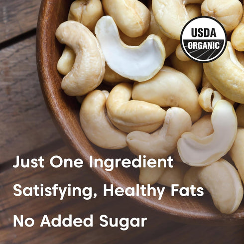 16 (Pack 2) Wilderness Poets, Organic Cashew Butter - Raw, Vegan, Paleo, No Added Sugar - Ounce of - Glass Jar