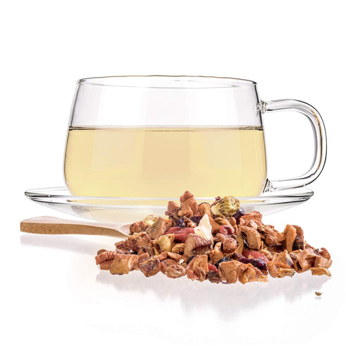 Tealyra Tropical Harvest Herbal Loose Leaf Tea | Dragon Fruit, Sea Buckthorn, Goji, Pineapple, Cranberry