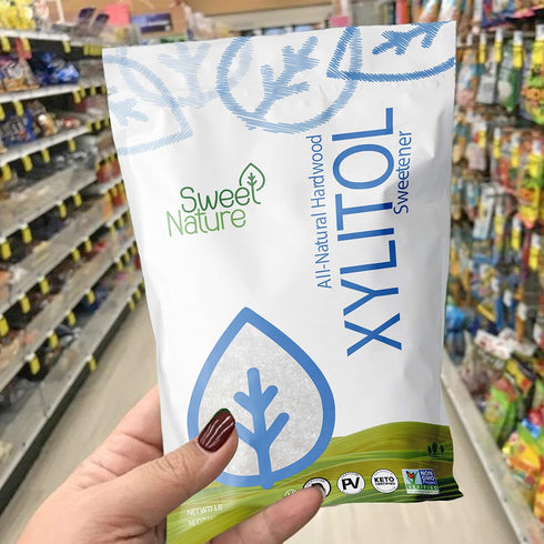 (3lbs) Sweet Nature | Birch Bark Xylitol Sweetener - Great Powdered Sugar Substitute for Diabetics - Natural, Keto