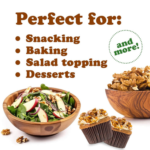 1 Omega-3 Organic California Walnuts Halves & Pieces, Pound Non-GMO, Raw, Unsalted, Shelled, Vegan, Kosher, Sirtfood