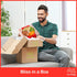 (4 Package, NUT CRAVINGS - Dried Fruit & Mixed Nuts Gift Basket in Red Box Assortments) Food Arrangement, Healthy Snack