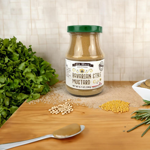 6.7 oz Premium European Mustard Sampler with Bavarian, Polish, Russian, and French Styles