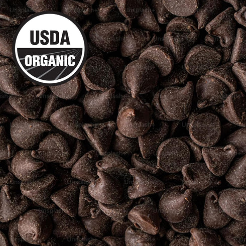 3 32 Wilderness Poets, Organic Chocolate Chips - Coconut-Sweetened - Simple Ingredients - Dark Chocolate, Heirloom
