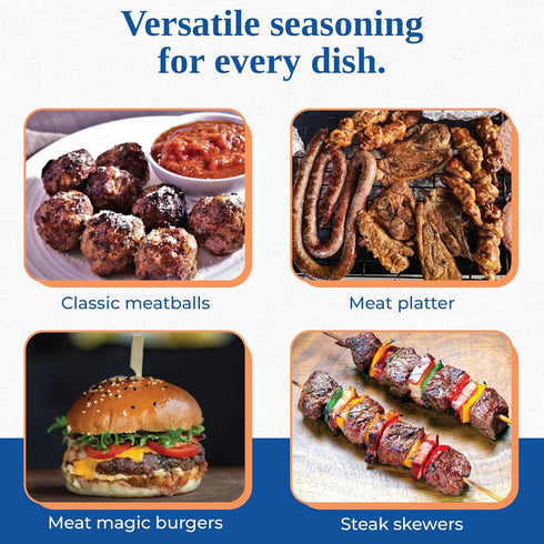 Chef Paul Magic Seasoning Blends Meat Magic, 2 oz, Bold & Savory Steak and Meat Seasoning