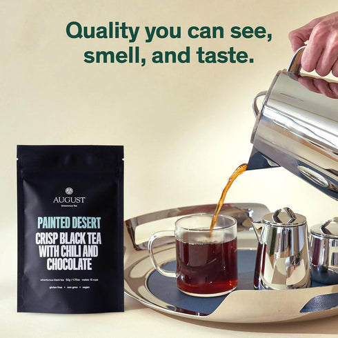 Uncommon (1.75oz) August Painted Desert Black Tea Spicy and Rich Blend with Notes of Mexican Chili, Cinnamon, and Dark
