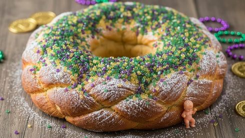 8 oz NCS Purple, Green & Yellow Sugar Crystals, Decorative Sugar Sprinkles for Baking & Decorating