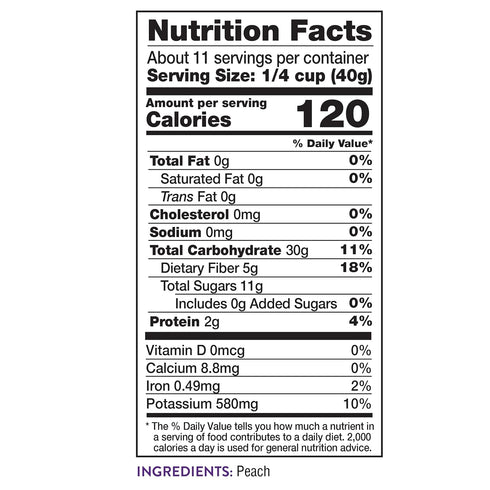 16 Pack 2 Fruit for Thought Dried Peaches | At Home, Work, or On The Go | Unsweetened Peaches | Ounce Bags