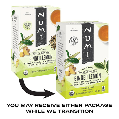 Numi Organic Tea Orange Spice, 16 Count Box of White Tea Bags