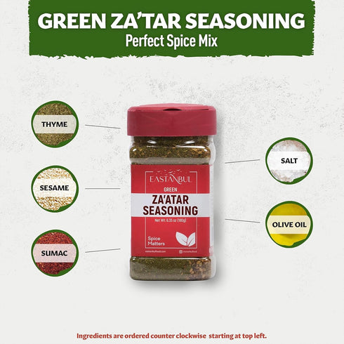 Set, 6.4oz 6.4oz, Pack, Hummus, Sumac and Zaatar Sumac Spice + Zaatar Spice Twin Essential Duo, Za'atar Seasoning