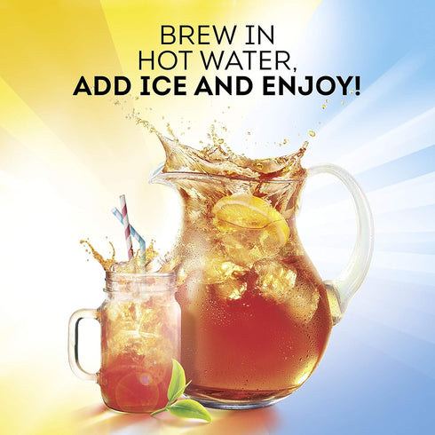 22 (Pack 6) Lipton Family-Sized Black Iced Tea Bags, Southern Sweet Tea ct