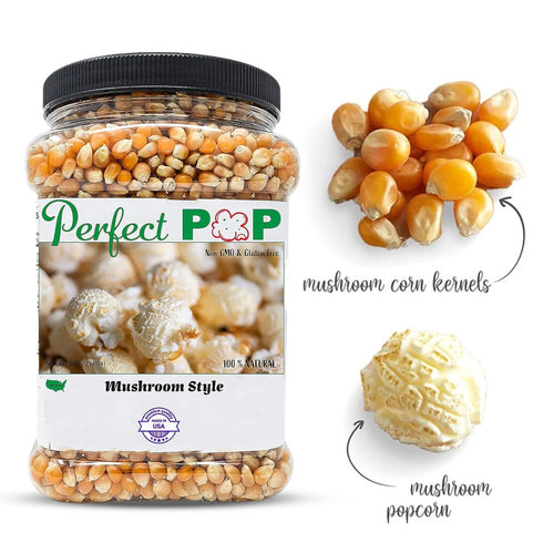 Concession Essentials 4lbs Premium Gourmet Mushroom Extra Large Popcorn Kernels