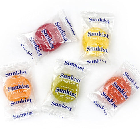 2 Fruit Gems, Pound Bulk Bag, Fruit Gems, Soft Candy Individually Wrapped