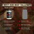 (14 oz Pack 2) 100% Beef Tallow for Cooking of US-Made, Grass-Fed Beef Fat, Rich Flavor Pure Beef Tallow for Frying