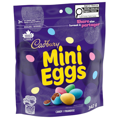 Cadbury 342g/12.1 oz Mini Eggs, Share size