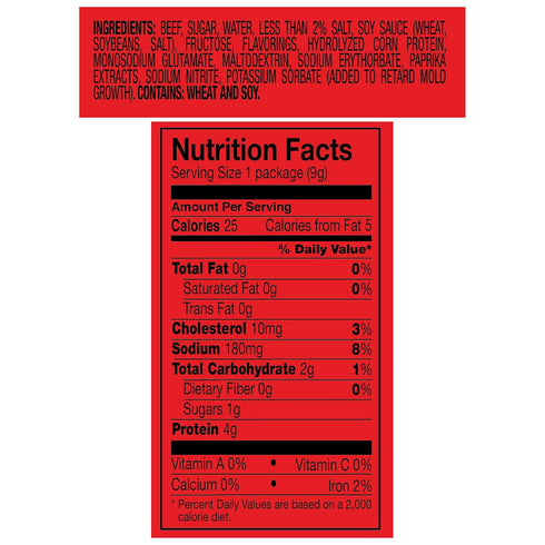 0.32 oz., Pack 24 100% 7.68 Oz Jack Links Jerky Chew, of Shredded Beef Jerky, Made with Beef, Teriyaki
