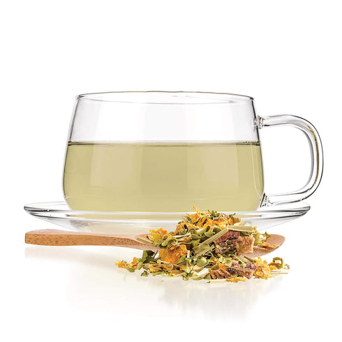 Tealyra Heal Thyself Moringa and Sea Buckthorn Herbal Loose Leaf Tea, Caffeine Free, 112g (4-ounce)