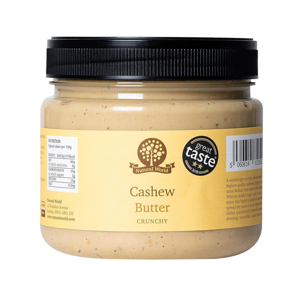 Nutural World - Crunchy Cashew Butter 35 Oz (1kg) Great Taste Award