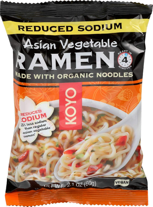 Koyo Ramen Soup, Asian Vegetable Reduced Sodium, Made With Organic Noodles, No