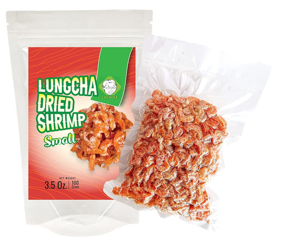 Dried Shrimps with Salt for Asian Cuisine, Fresh Seafood Flavor or Snack, Sun Dried (100)