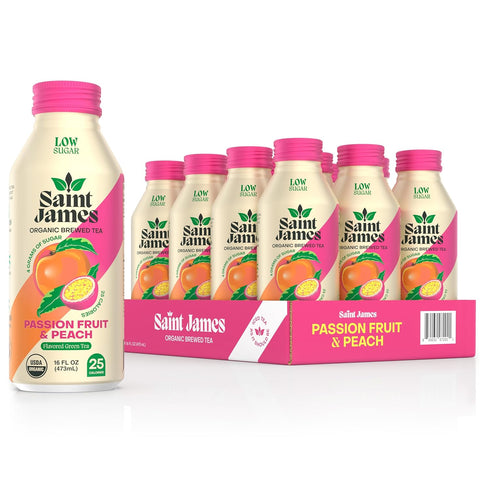 Saint James Iced Tea - Organic Green Tea - Non GMO, Gluten