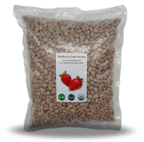 Mulberry Lane Farms Pinto Beans, 5 Pounds Dried, USDA Certified Organic, Non-GMO Bulk, Product of