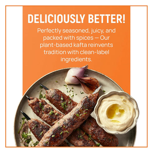 16g 4 8.5 Oz Switch Foods Plant-Based Kafta | Protein | Soy, Gluten, GMO, Allergen & Dairy Free | Halal & Kosher |