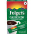 Folgers Classic Decaf Decaffeinated Instant Coffee Crystals, 6 Single Serve Packets (Pack