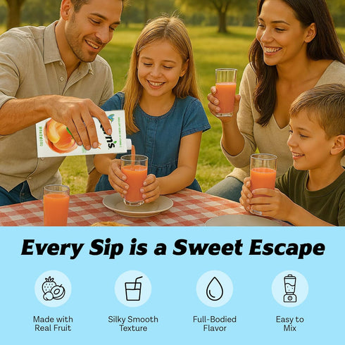 64oz, 8 Pack Kerns Apricot Nectar Juice - Made with Fresh Fruit Puree & Apricot Juice Concentrate for Smoothie Mix