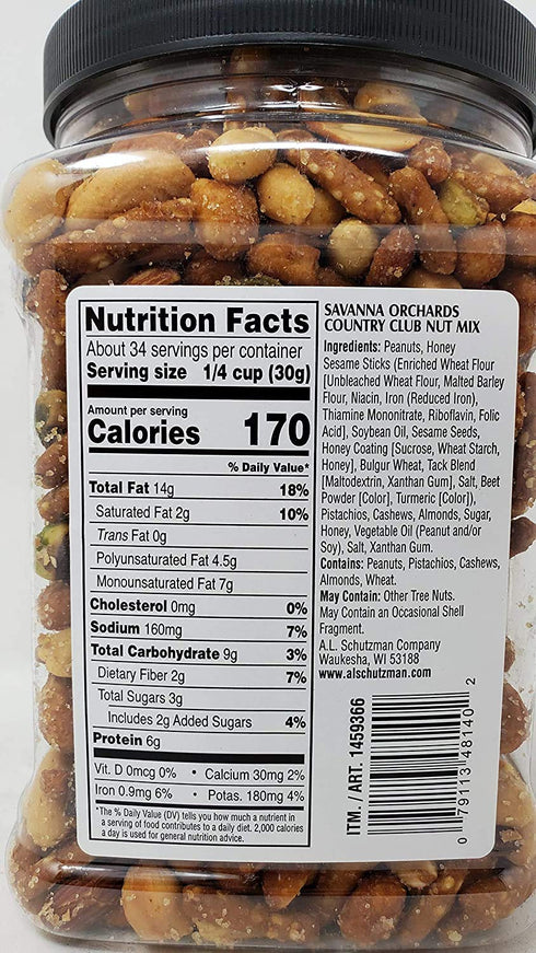 Savanna Orchards Country Club Nut Mix (wo ack)