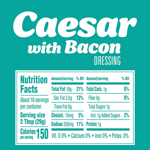Kraft 16 oz Caesar with Bacon Dressing, fl Bottle