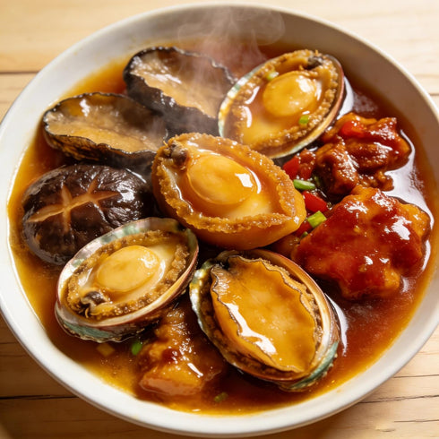 100% 17-20 4OZ/Bag DABC OAK LAND Dried Abalone Dried Seafood Rich in Collagen Natural Sun Dried Seafood pcs