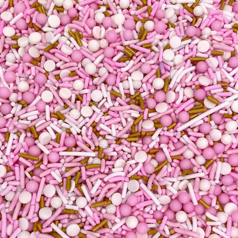 Manvscakes Pink Sprinkles - Gluten Free Cake Sprinkles for Valentines, Cookies, Chocolate, Fondant, Ice Cream Decoration