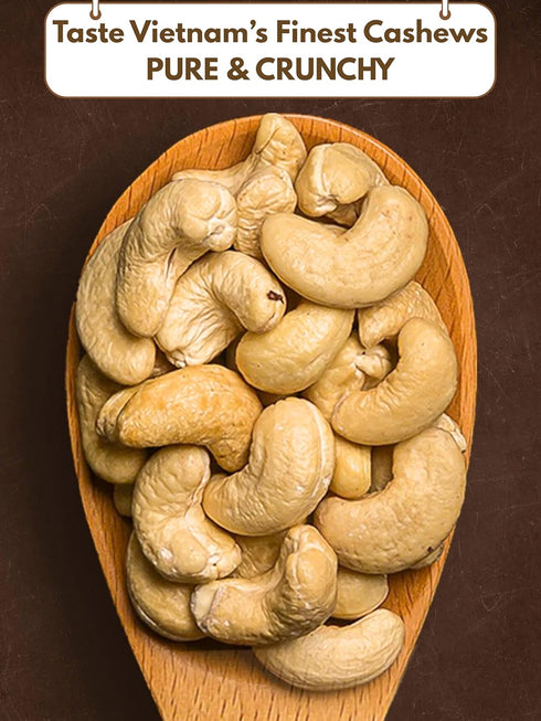 Gold Cashew 17.64 oz (Pack 1) Cashews Roasted Lightly Salted - Snacks for Adults, Whole Nut (No Mixed), Oil Free, Farm