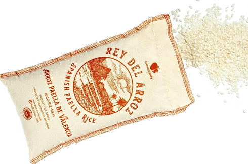 Arroz 2.2lb Pack 2 Gourmanity Spanish Paella Rice, Rey del Authentic Short Grain Valencia Rice from Spain, Great