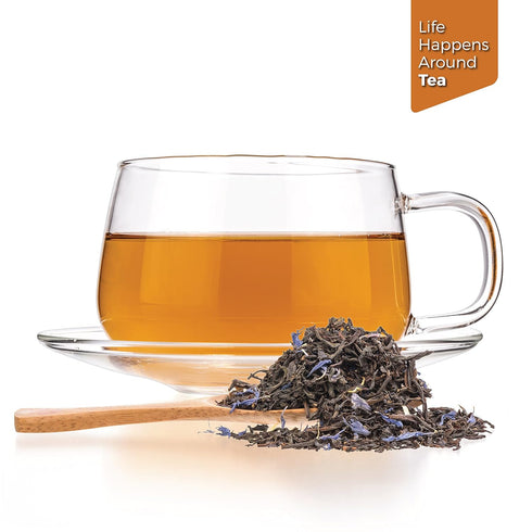 Tealyra Cream Earl Grey Moonlight, Luxurious Loose Leaf Black Tea, 200g, Citrusy Bergamot with French Vanilla