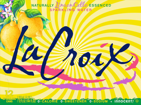 12 Oz (pack 12) La Croix Sparkling Water, LimonCello, Fl