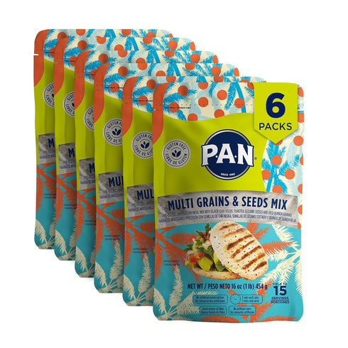 P.A.N. Multi Grains & Seeds Mix White Corn Meal - Harina Pan