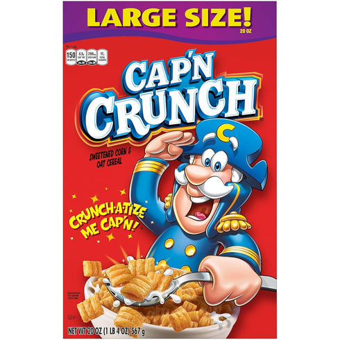 20oz Cap'n Crunch Breakfast Cereal, Box