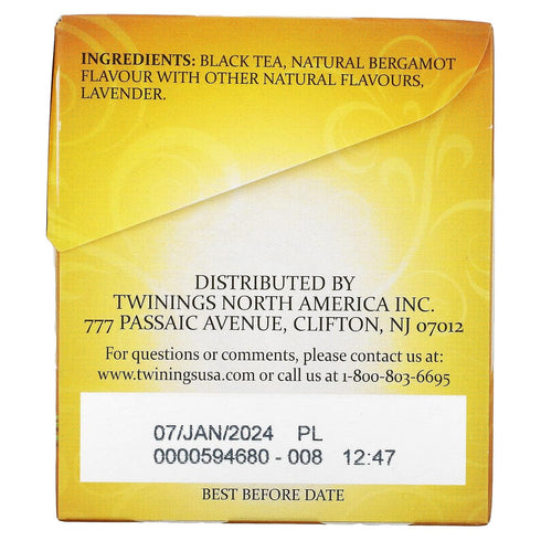 20 Count (Pack 6) Twinings Tea, Earl Grey Lavender