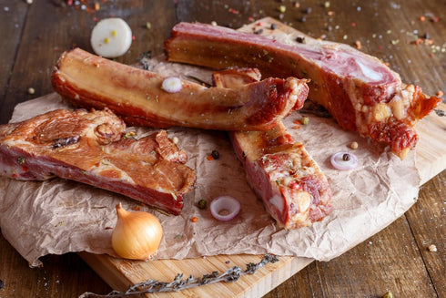 Andy's 3 Lb Smoked Ribs Bbq - Delicious Smoked Pork Ribs, Perfect For Bbq Lovers, Flavorful Spare Ribs, Mouthwatering