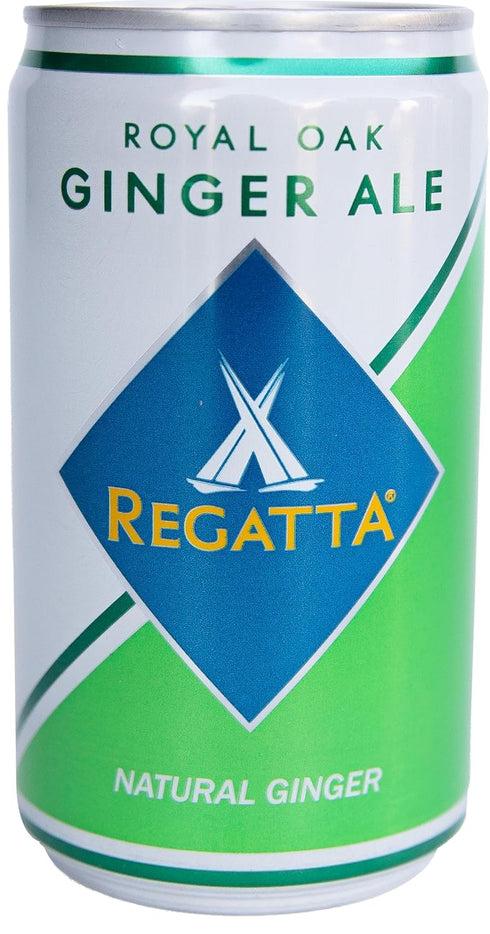 24 7.5oz Royal Oak Ginger Ale by Regatta, Case of Sleek Mini Cans, Each, Premium Soda and Cocktail Mixer