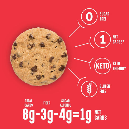 Lakanto Sugar Free Chocolate Chip Cookie Mix, Gluten Free, Keto Friendly, Vegan, 12 Cookies, Sweetened with Monk Fruit