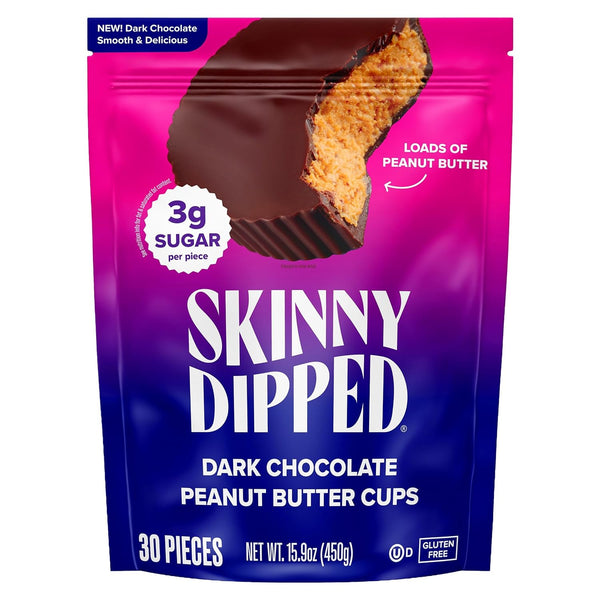 Generic Skinny Dipped Cups, Dark Chocolate Peanut Butter 30 Count (3g Sugar)