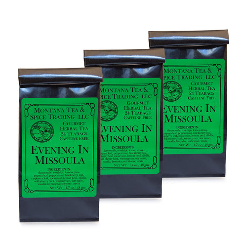 Accpo Montana Herbal Tea & Spice Combo Pack, Evening In Missoula, 24 Count, Pack of 3