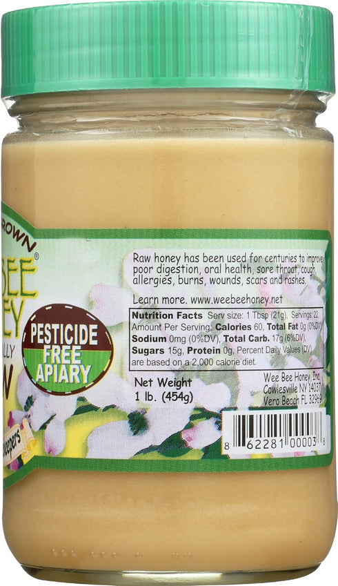Wee Bee Honey 1 Naturally Raw Honey, Pound