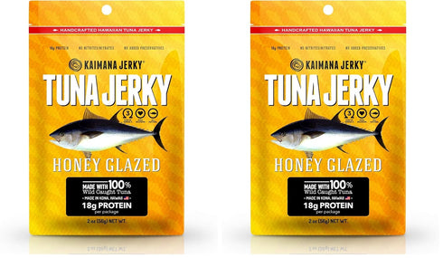 Kaimana Ahi Tuna Jerky Honey Glazed 2 Ounce - Soft and Tasty