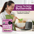 21oz Healthier Comforts Organic Buttermilk Powder | USDA Certified, Kosher, Gluten Free, Non-GMO | Baking Supplies