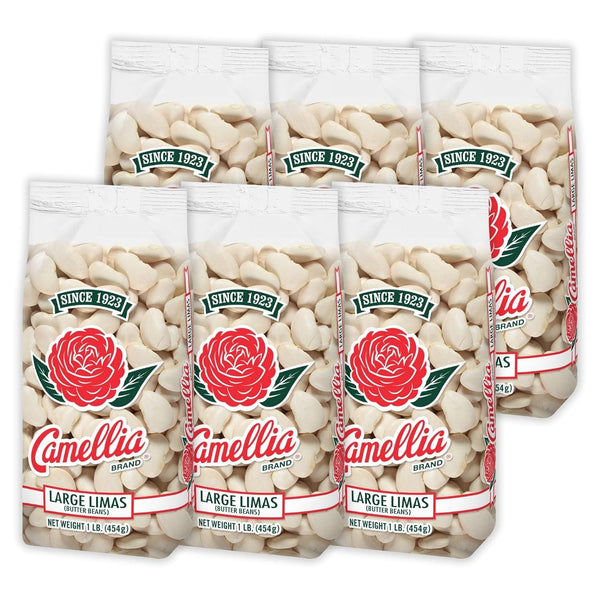 Camellia Brand Dried Large Lima Beans Premium White Butter Beans for Southern