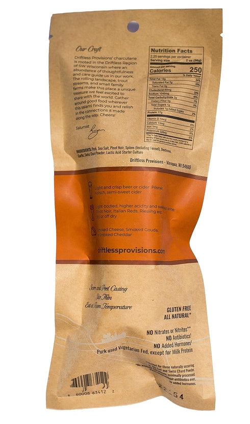 Driftless Provisions Salami by (Spicy Finnochiona)